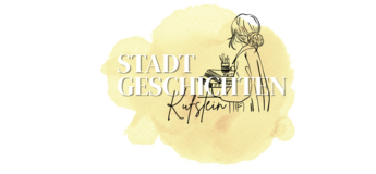Ein gezeichnetes Mädchen von hinten mit schwarzem Schriftzug als Titel