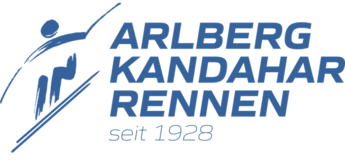 Blauer Schriftzug leicht schräg