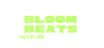 Schriftzug des Events in Neon-Gelb