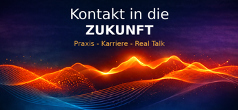 Futuristischer Hintergrund mit weißem Schriftzug 
