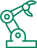 Grafik eines Roboter Arms.