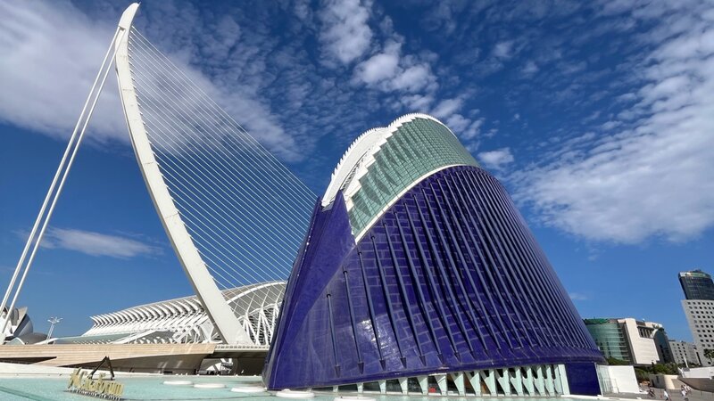 Stadt der Künste und Wissenschaften in Valencia.