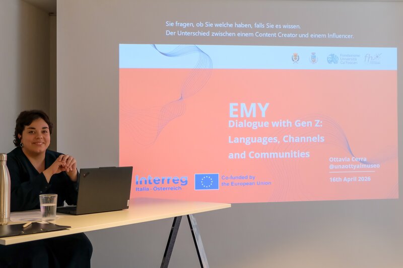 Ottavia Cerra brachte Einblicke in den Workshop als Museen-Influencerin.
