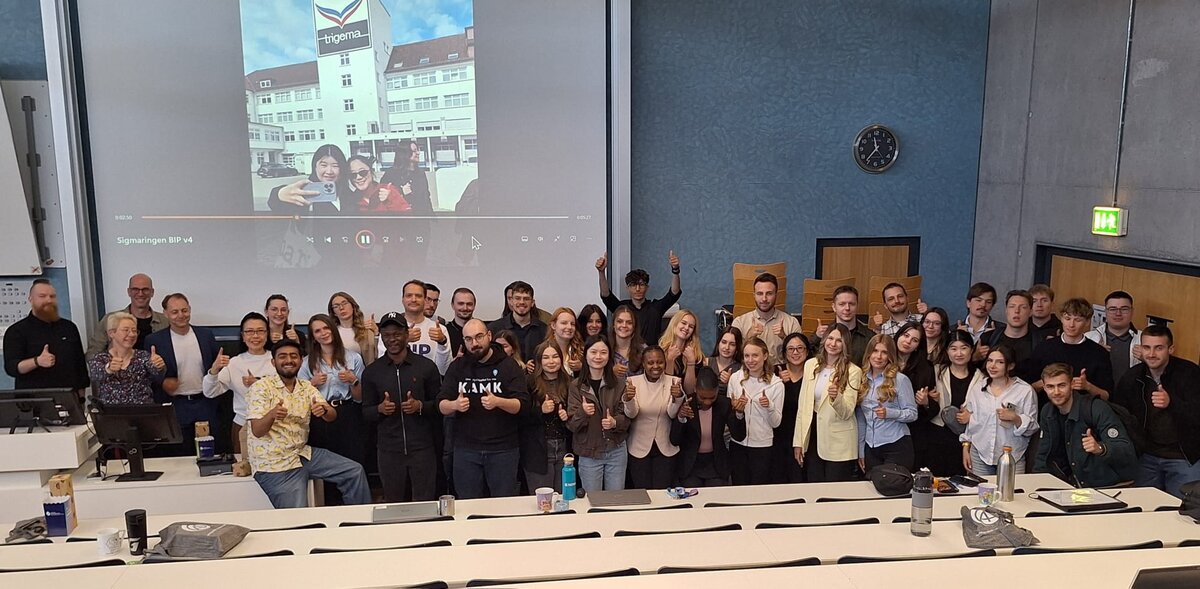 Teilnehmer:innen der internationalen BIP-Woche an der Hochschule Albstadt-Sigmaringen.