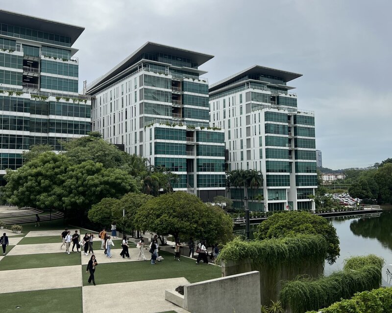 Blick auf den Campus der Taylor's University in Subang Jaya